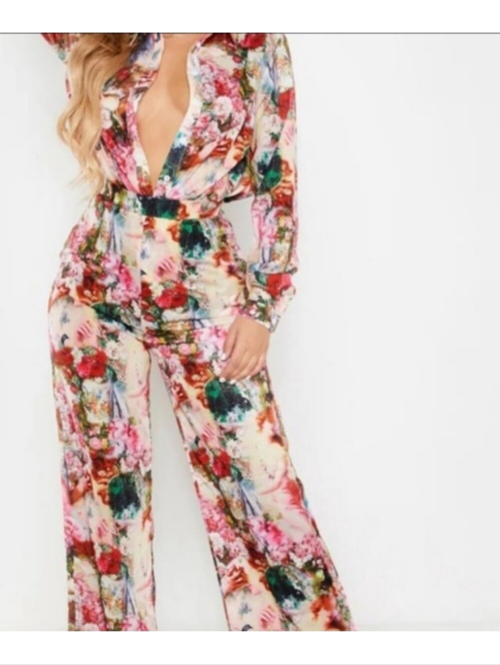 Pretty little thing rose femme renaissance print set